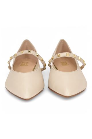 Ballerina in nappa colore beige. DETAIL | 268BO-NAPPA FOSSILE